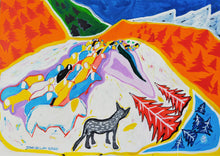 Load image into Gallery viewer, "Without guide passage of sheep in the Lagorai mountains"