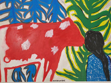 Load image into Gallery viewer, "Heidi and The Cow."