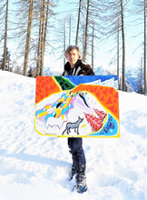 Load image into Gallery viewer, "Without guide passage of sheep in the Lagorai mountains"
